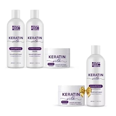 Juukseid taastav KERATIN protseduur - kõikidele juuksetüüpidele ja pikkustele + KINGITUS lisakomplekt